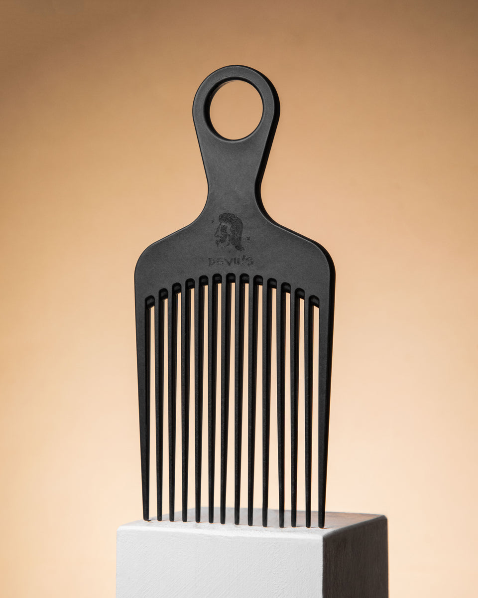 Comb Model No. 7 Detangler & pick comb Carbon Fiber Professional